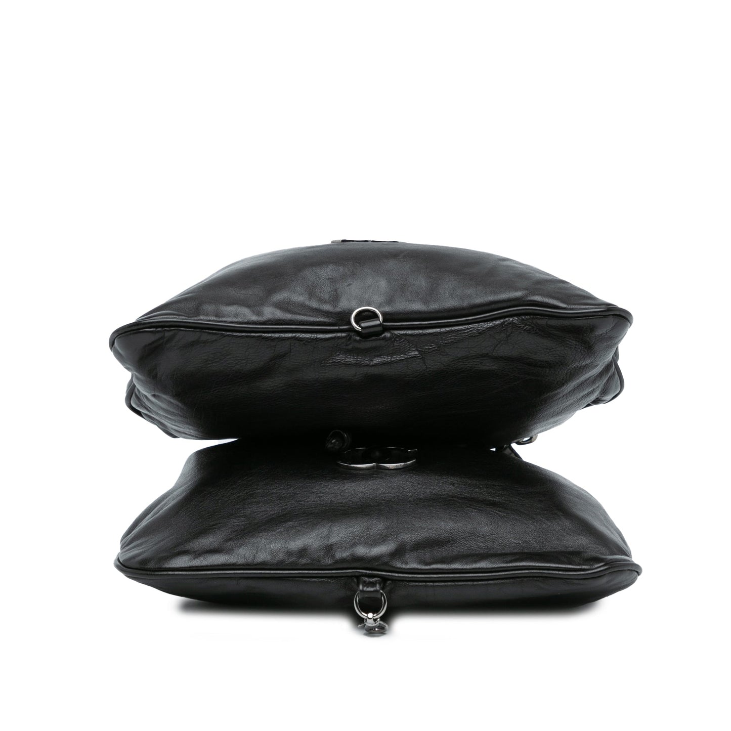 Chanel Sac CC Calfskin Dual Twin Chain Handbag