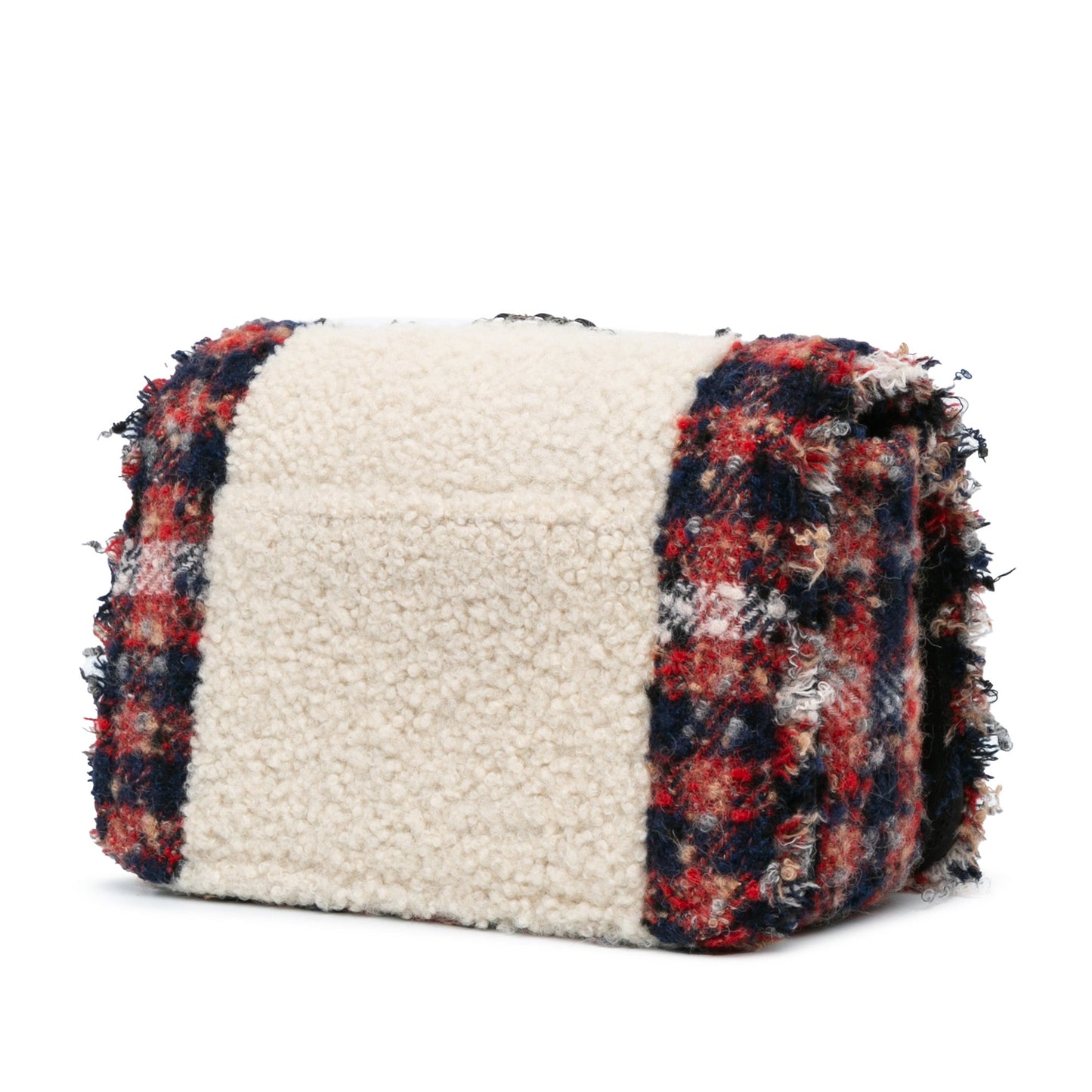 Chanel Sac CC Tweed and Shearling Single Flap