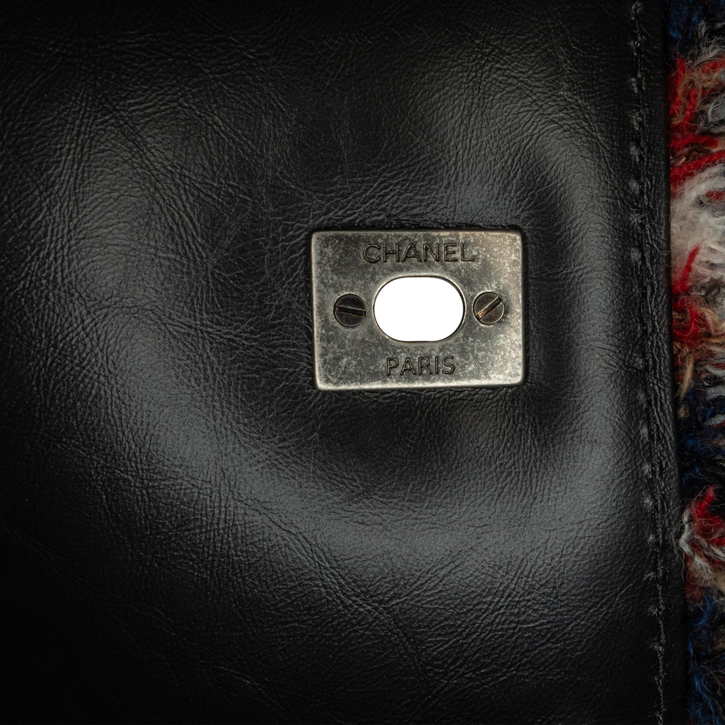 Chanel Sac CC Tweed and Shearling Single Flap
