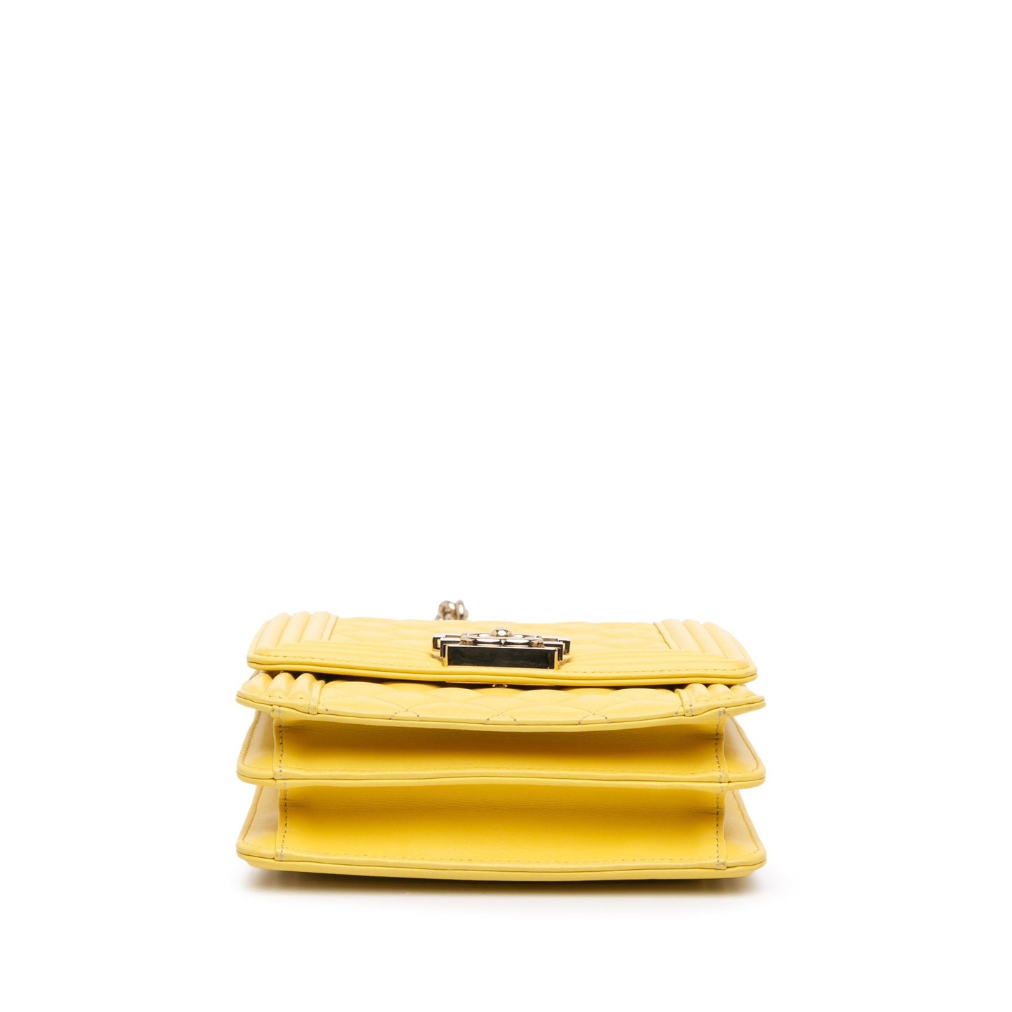 Chanel Sac Quilted Lambskin North South Boy Flap