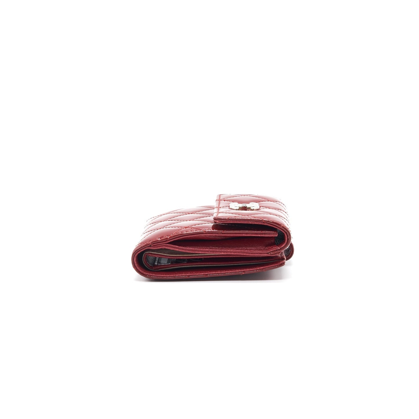 Chanel Patent small Wallet Rouge SHW