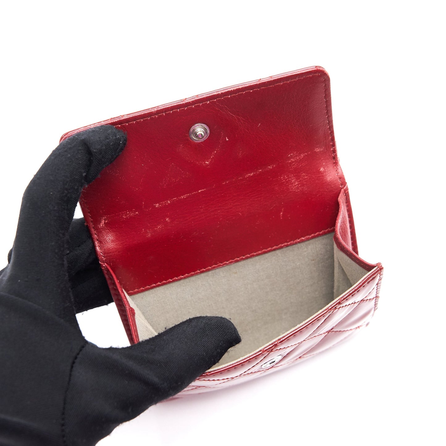 Chanel Patent small Wallet Rouge SHW