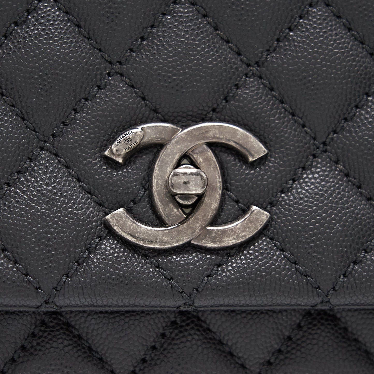 Chanel COCO Handle Flap Bag Large Black