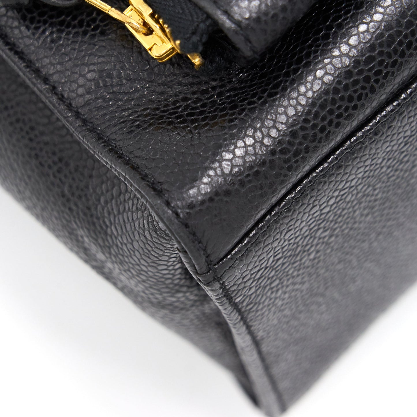 Chanel Cavier Shoulder Bag Black GHW