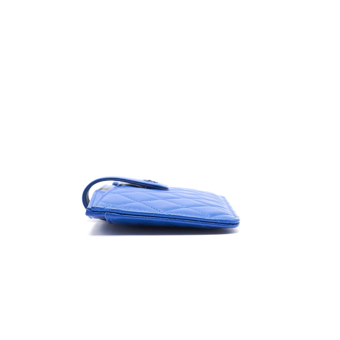 Chanel Classic Pouch Blue SHW
