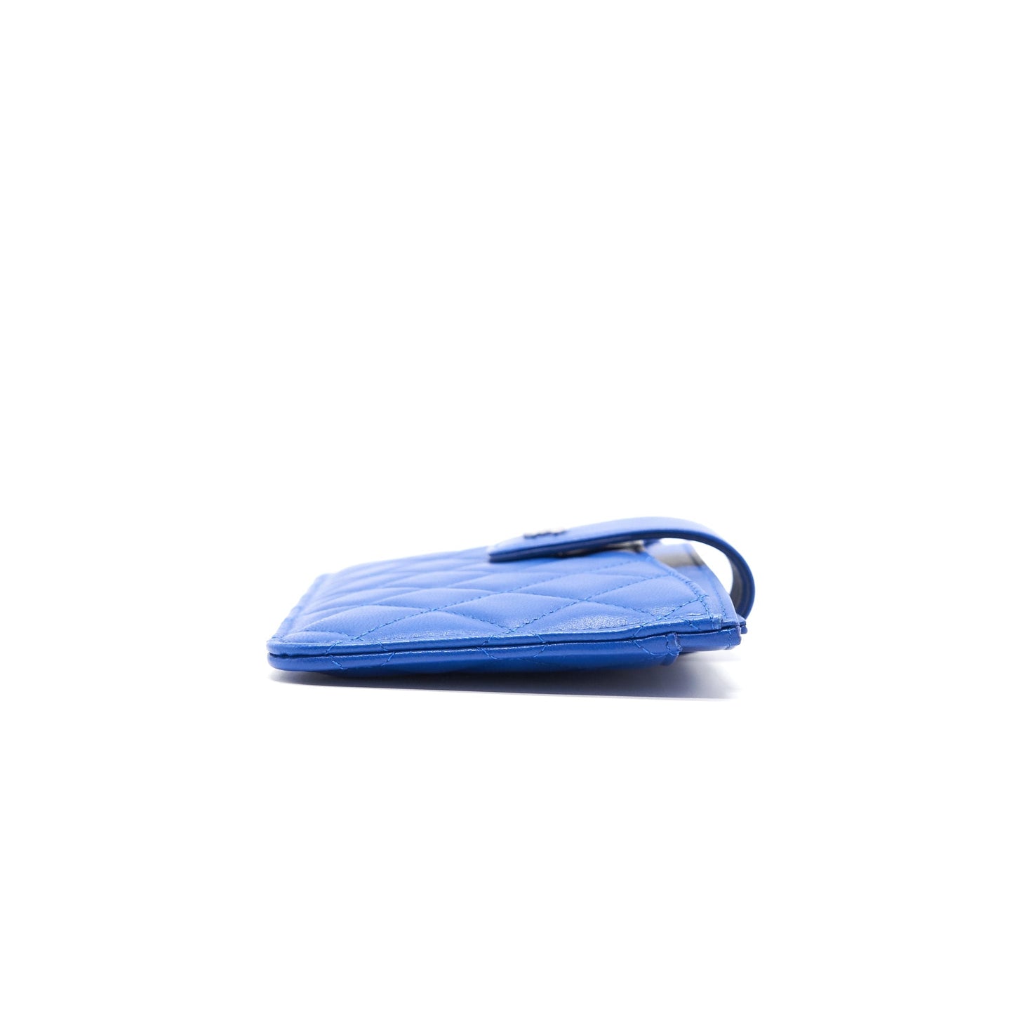Chanel Classic Pouch Blue SHW