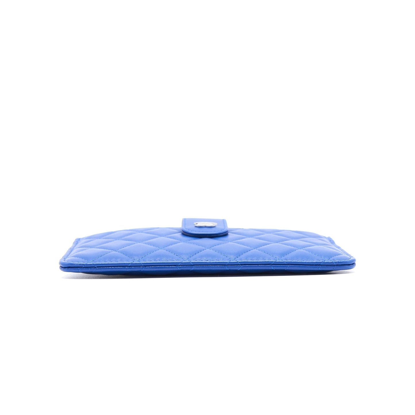 Chanel Classic Pouch Blue SHW