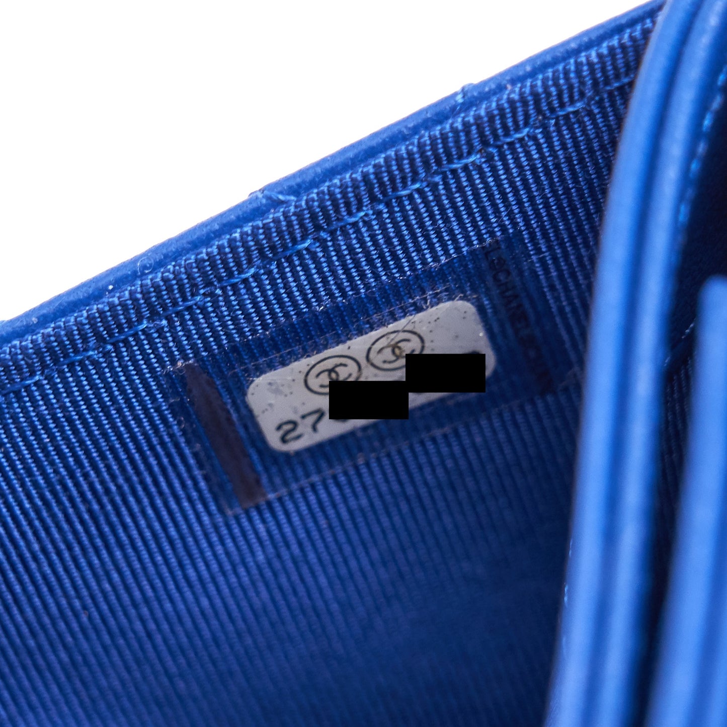 Chanel Classic Pouch Blue SHW