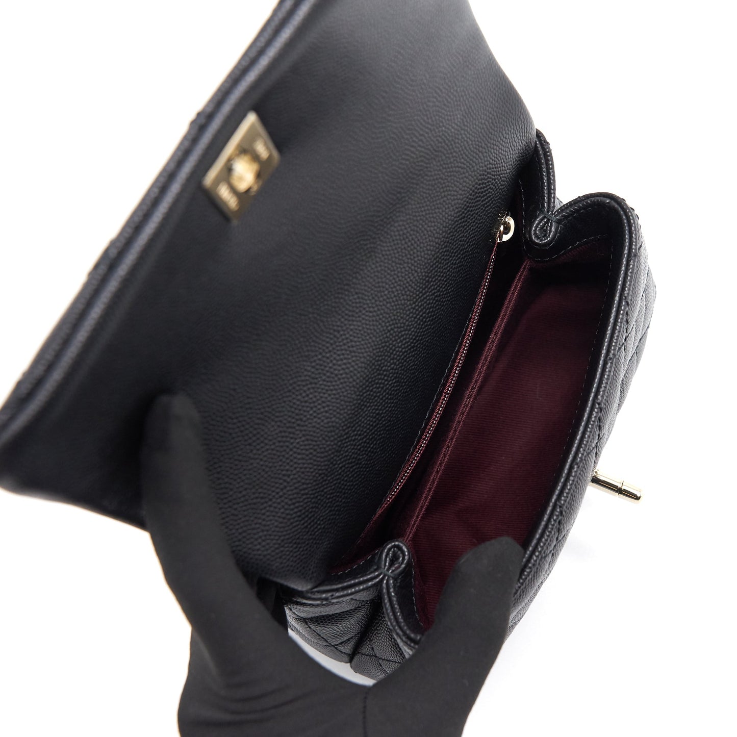 Chanel Coco Handle Extra Mini Black LGHW serial30