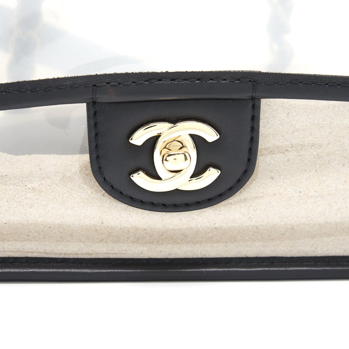 Chanel Transparent "Sand By The Sea" Pearl Flap Bag
