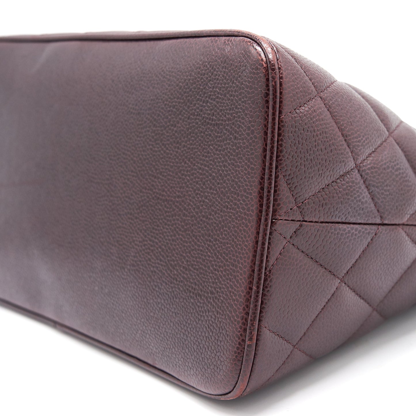 Chanel Cavier Medallion Tote Burgundy