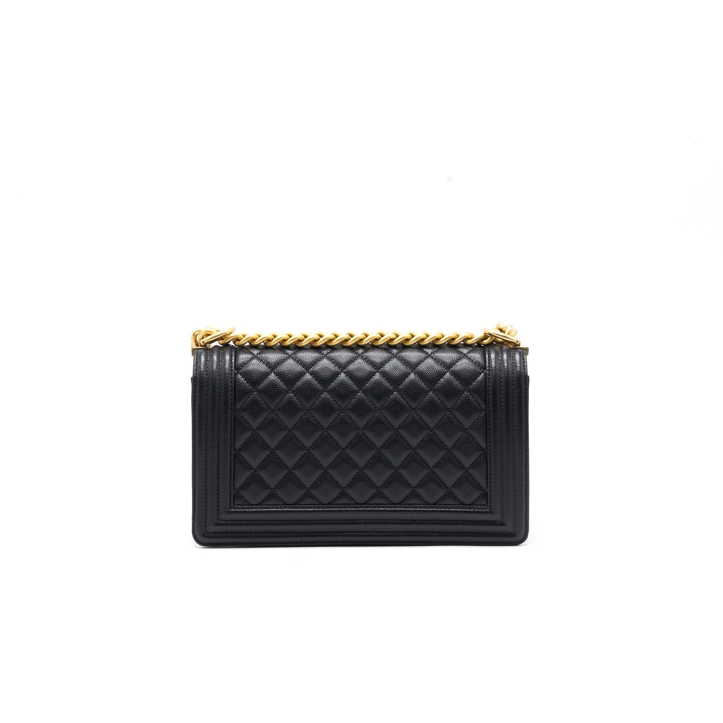 Chanel Boy Chanel Handbag Caviar Black GHW