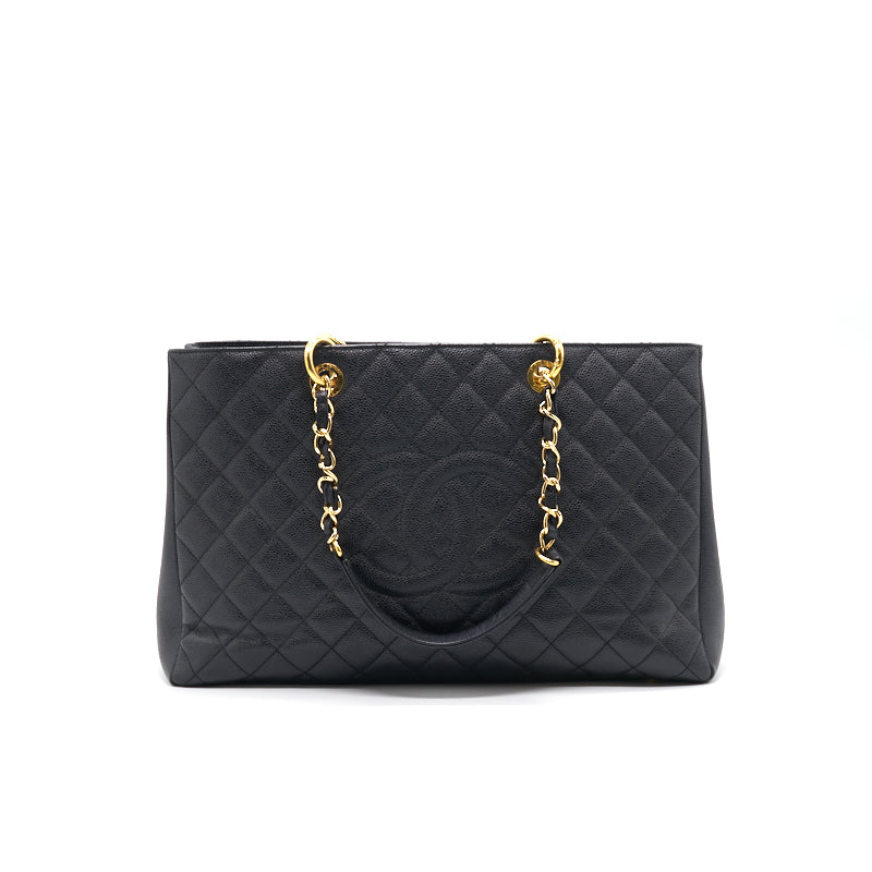 Chanel Caviar XL Grand Shopping Tote GST Black