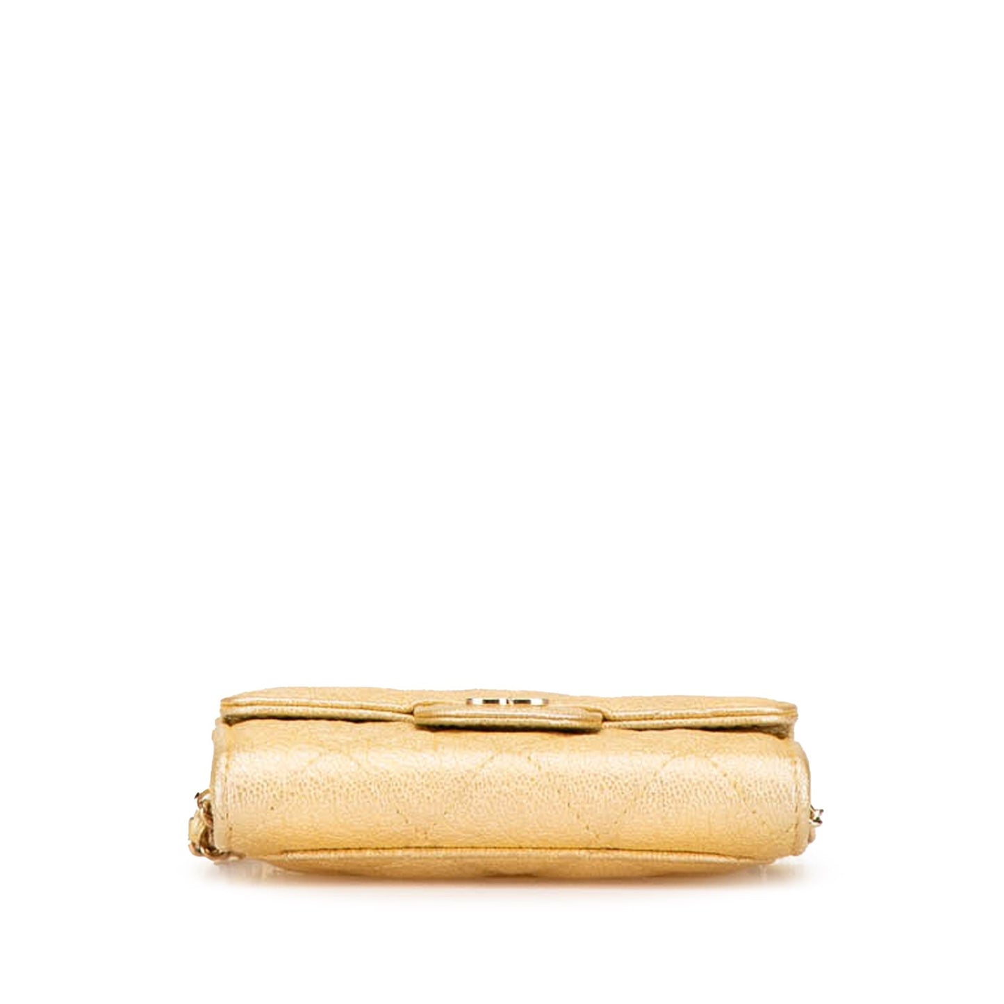 Chanel Sac CC Quilted Iridescent Caviar Flap Card Holder on Chain