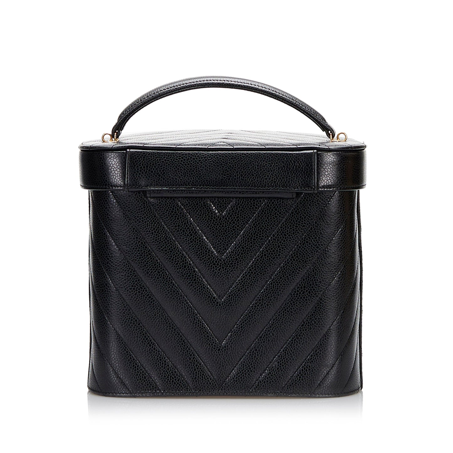 Chanel Sac Caviar Chevron Vanity Case
