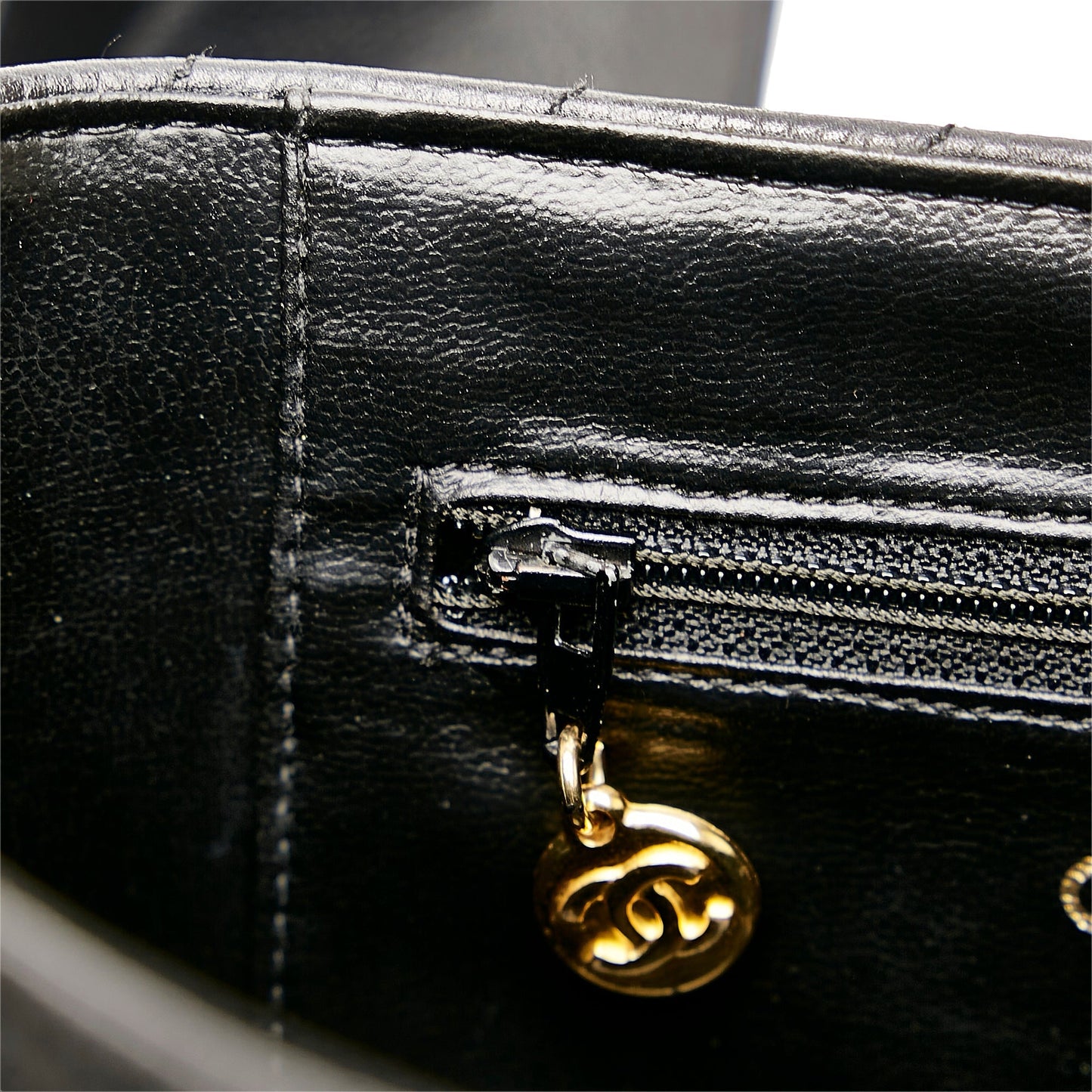 Chanel Sac Caviar Chevron Vanity Case