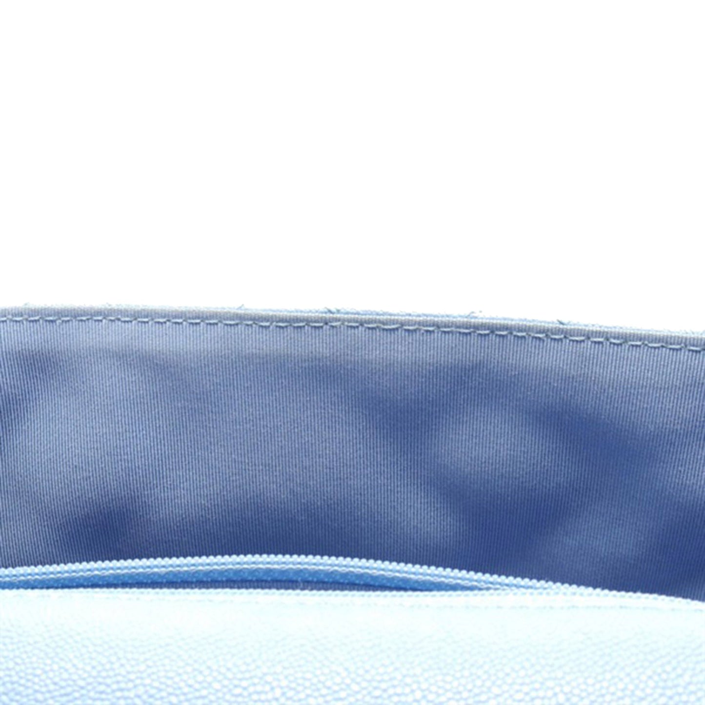 Blue Chanel CC Quilted Caviar Single Flap Crossbody Bag