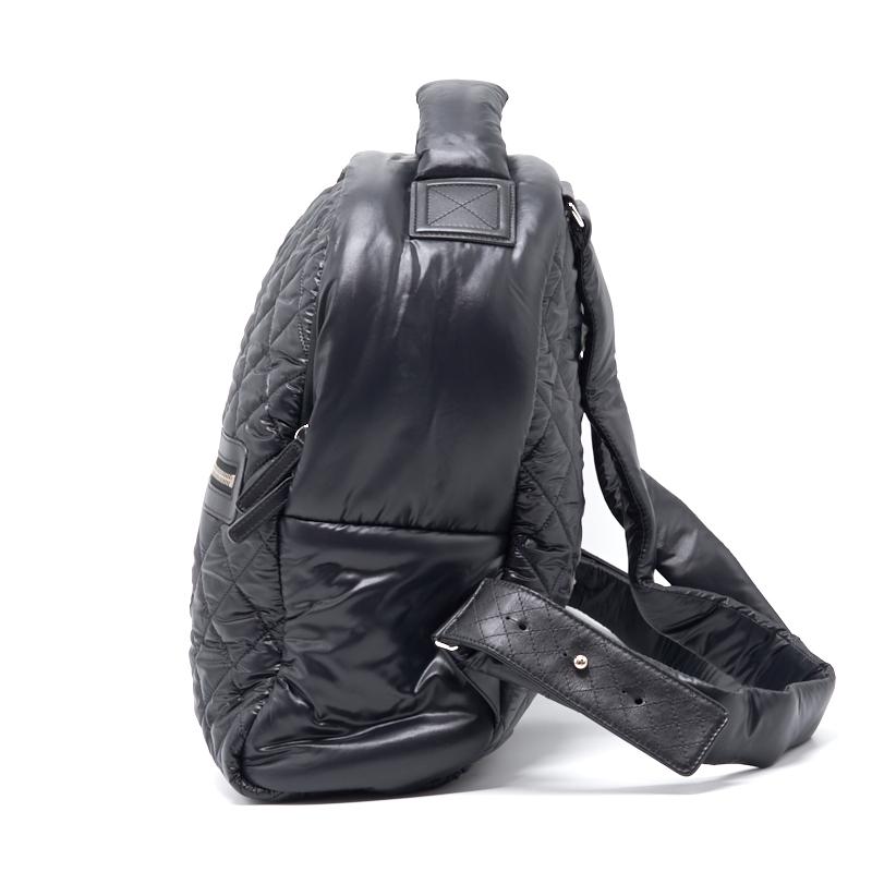 Chanel Black Quilted Nylon and Leather Coco Cocoon Backpack