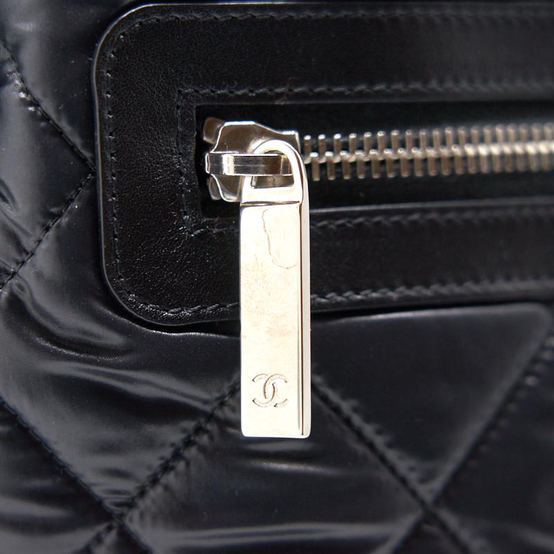 Chanel Black Quilted Nylon and Leather Coco Cocoon Backpack