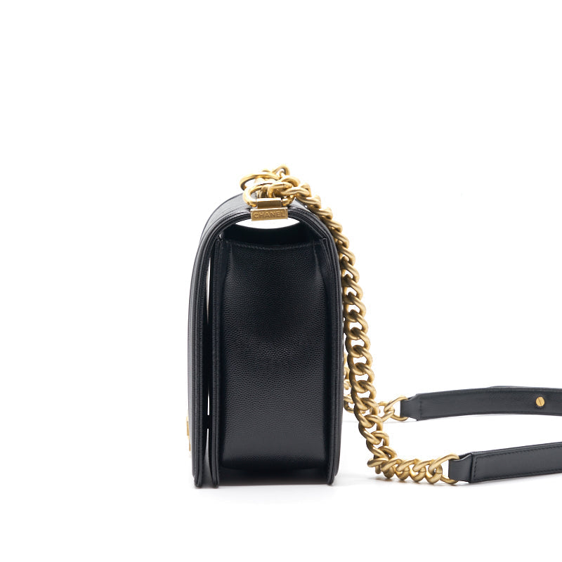 Chanel Leboy Large (New Medium) Caviar Leather Black