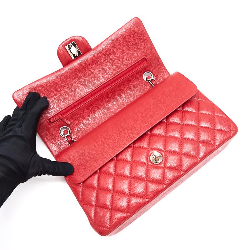 Chanel Classical Double Flap Medium Red