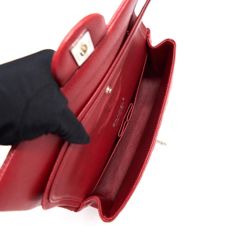 Chanel Classical Double Flap Medium Red