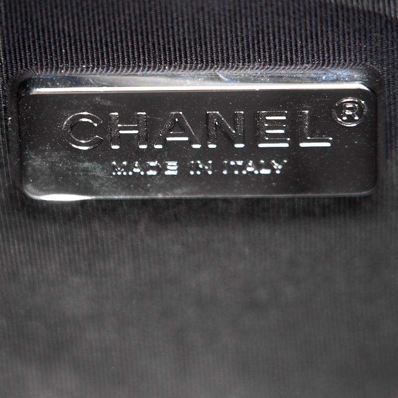 Chanels Medium Gabrielle Hobo Bag Crocodile Embossed Calfskin Black