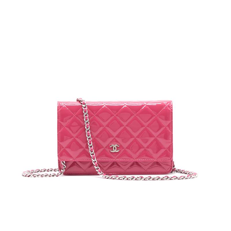 Chanel Patent Wallet on Chain