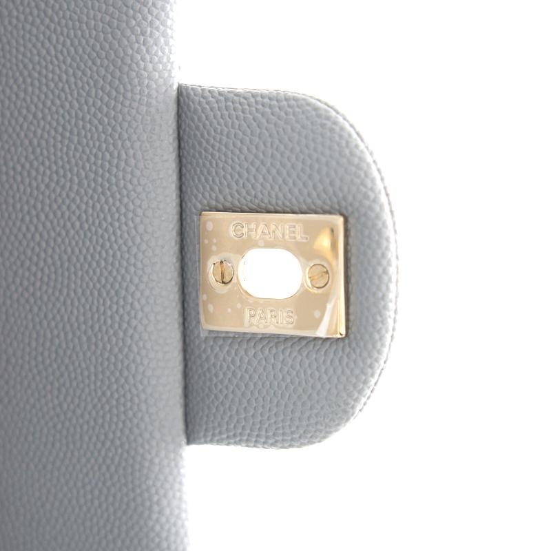 Chanel Cavier Small Classic Flap 20c Grey