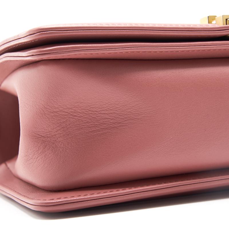 Chanel Calfskin Old medium Leboy dark pink