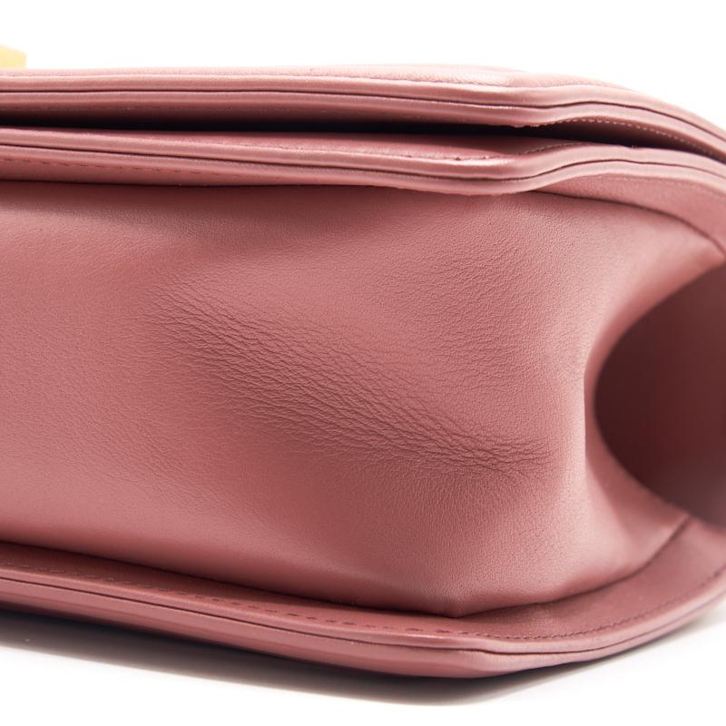 Chanel Calfskin Old medium Leboy dark pink