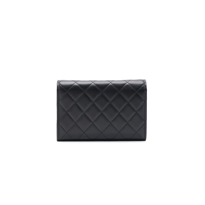 Chanel Mini Lambskin WOC Black SHW