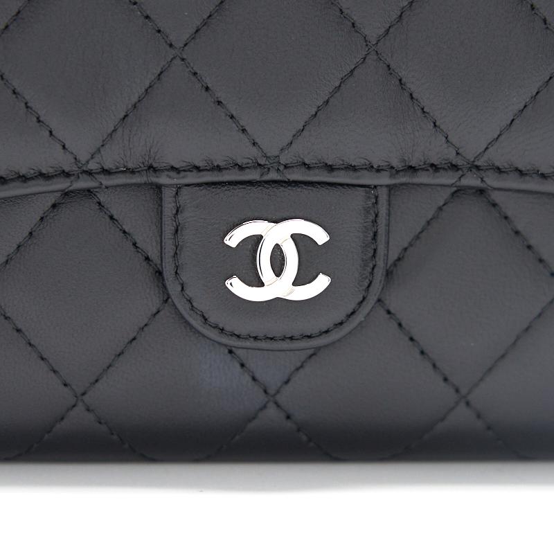 Chanel Mini Lambskin WOC Black SHW