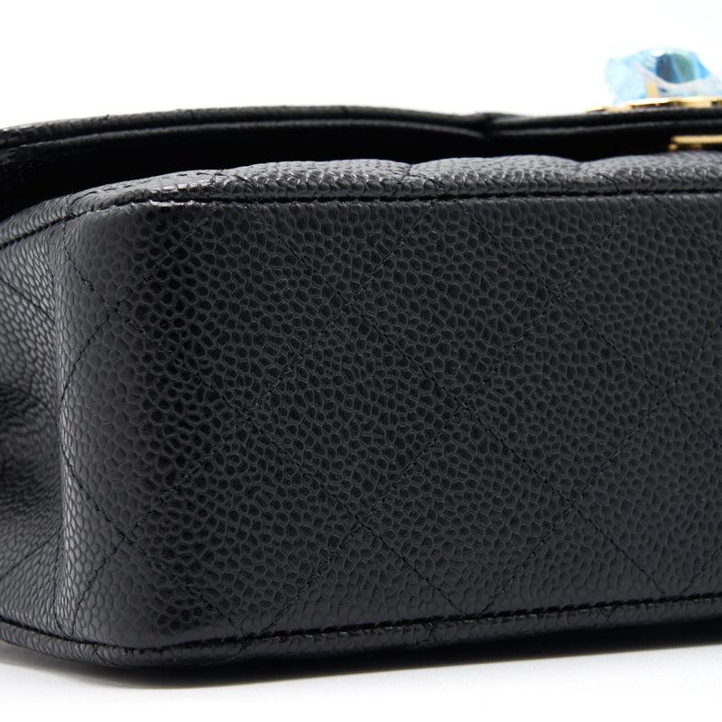 Chanel Medium 25cm Classical Double Flap Caviar Black GHW