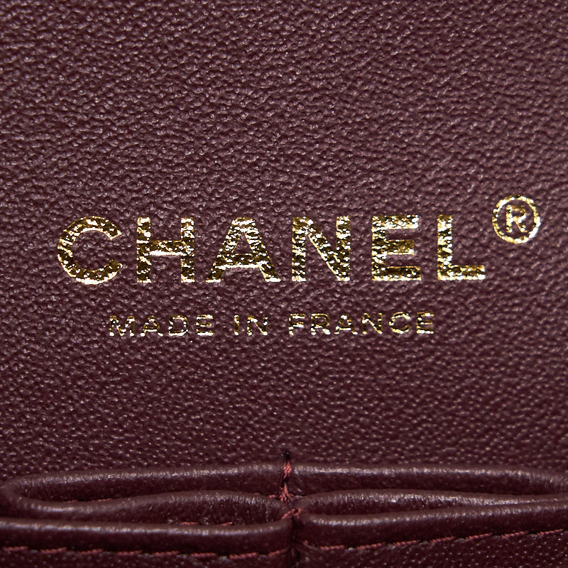 Chanel Medium 25cm Classical Double Flap Caviar Black GHW