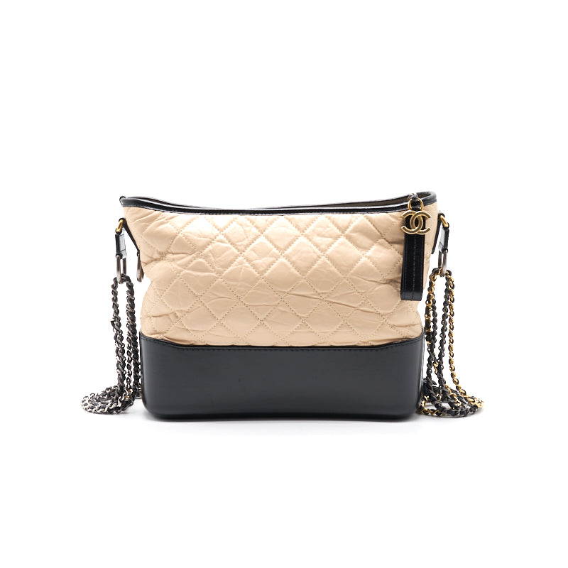 Chanel's Gabrielle Large Hobo Bag Beige/Black