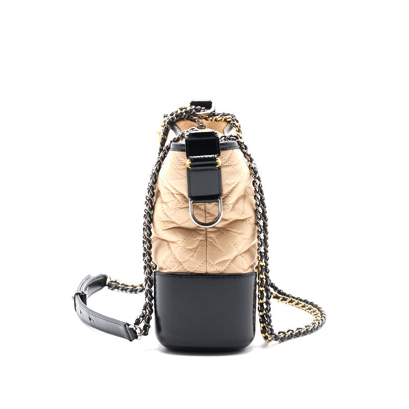Chanel's Gabrielle Large Hobo Bag Beige/Black