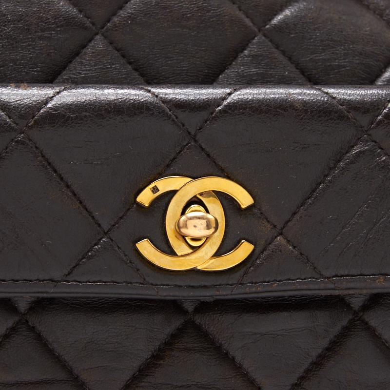Chanel Black Lambskin Classic Backpack Small