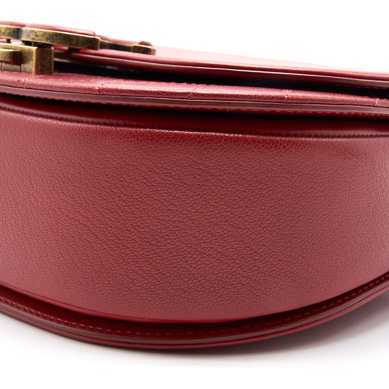 Chanel Shiny Calfskin Goatskin Quilted Small Coco Curve Messenger Flap