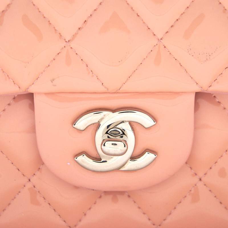 Chanel Pink Quilted Leather Medium Vintage Classic Double Flap Bag