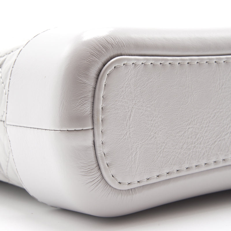 Chanel's Gabrielle Small Hobo Handbag Light Grey