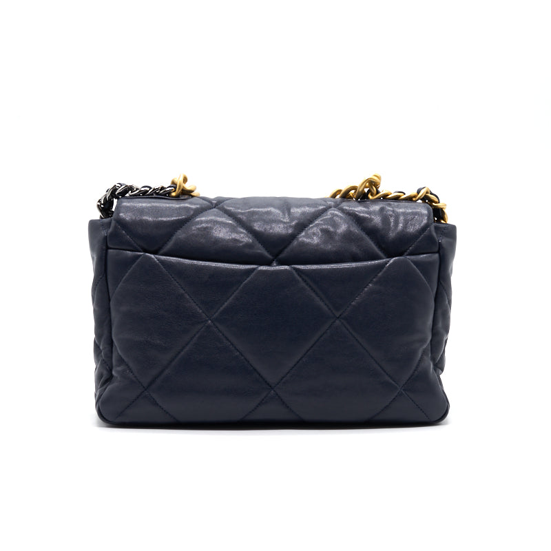 Chanel 19 Large Flap Bag Navy