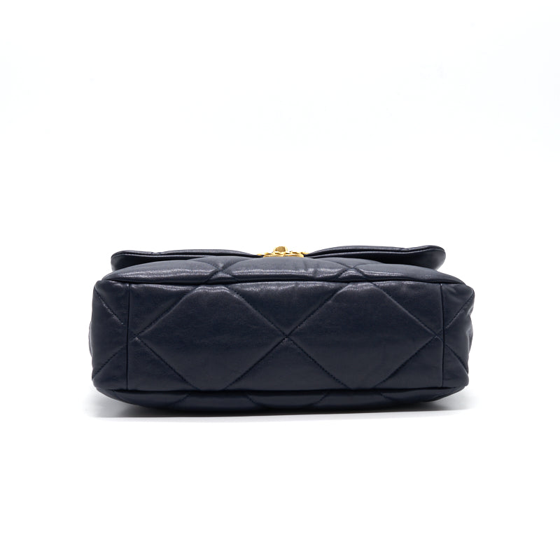 Chanel 19 Large Flap Bag Navy
