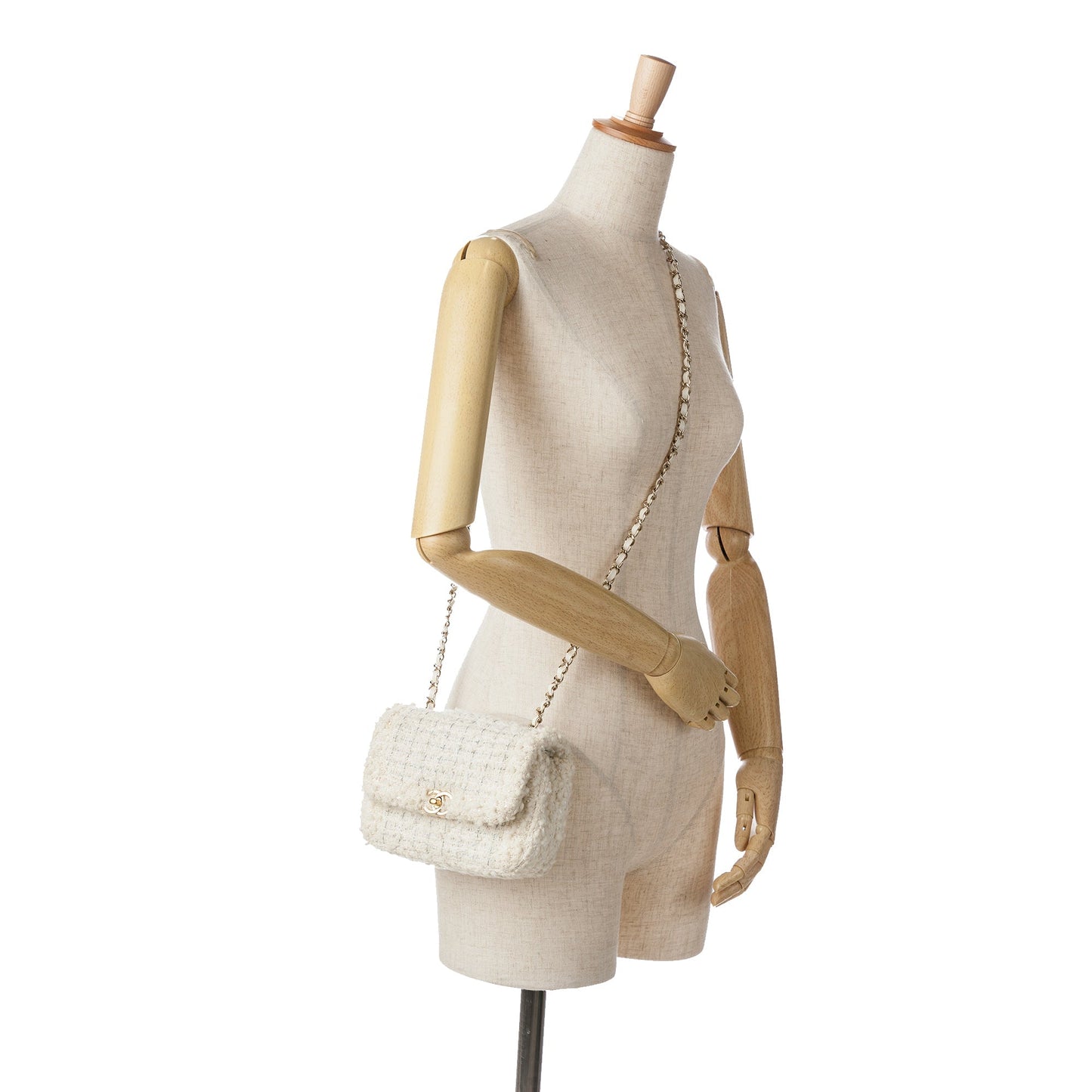 Chanel Sac CC Mini Tweed Flap Crossbody