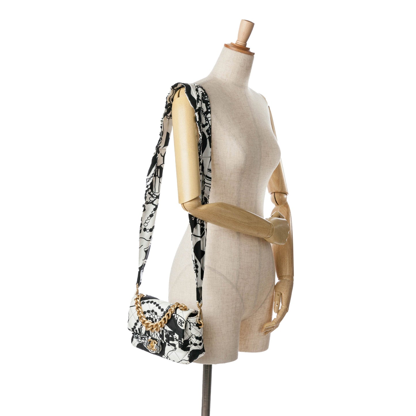 Chanel Sac Mini Printed Canvas Deer Coco Flap