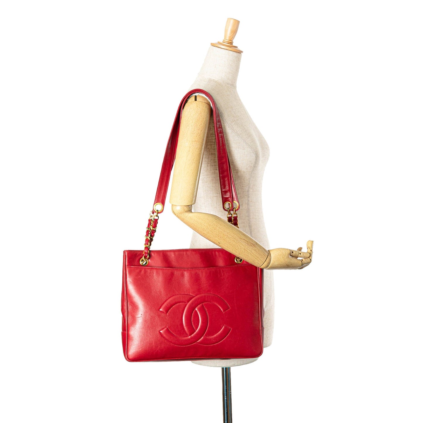 Chanel Sac CC Lambskin Chain Tote