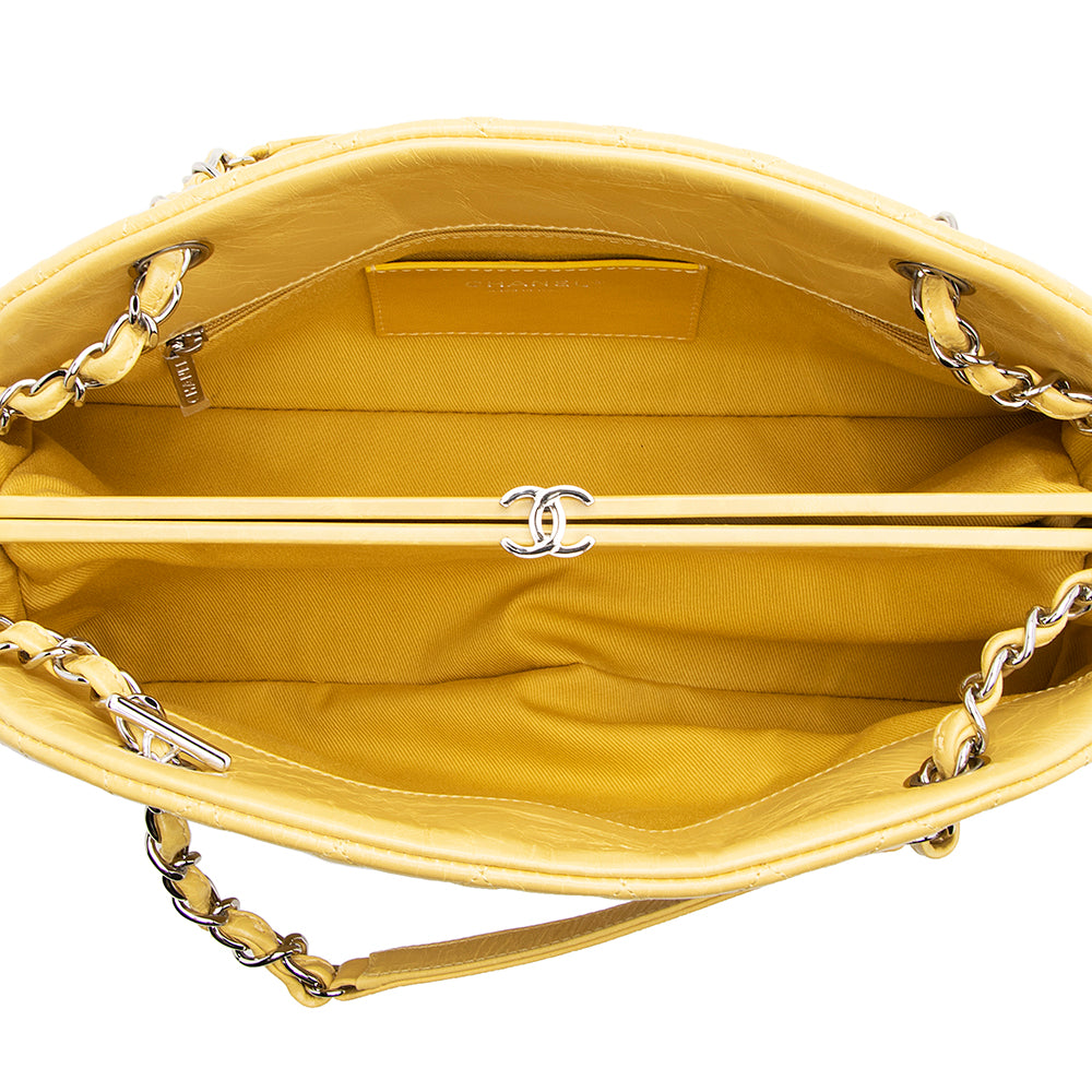 Chanel Aged Calfskin Just Mademoiselle Bowling Bag (SHF-19391)