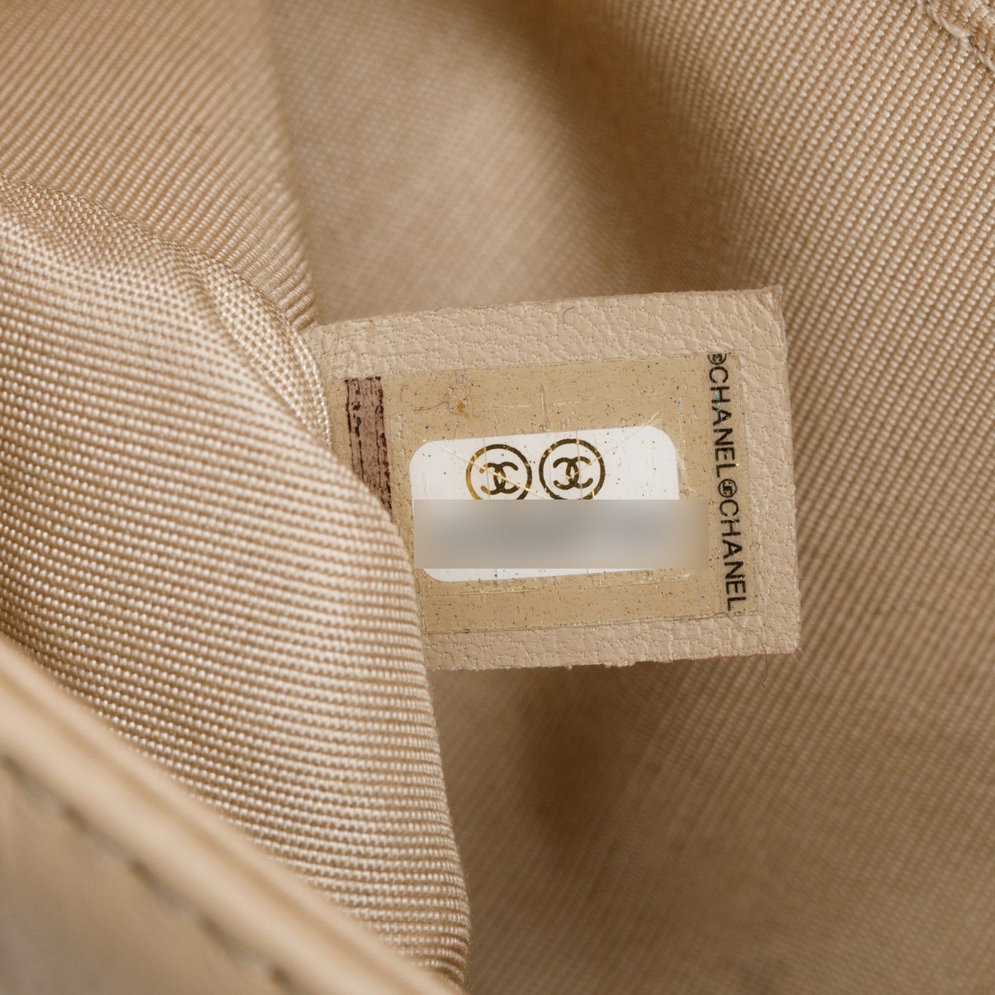 Chanel Beige Quilted Aged Calfskin Leather Medium Jacket Boy Bag w/ Authenticity Card