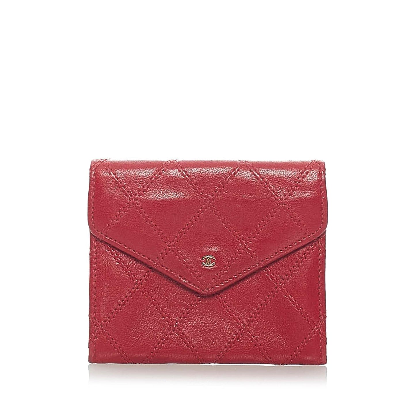 Chanel Bicolore Matelasse Lambskin Coin Pouch (SHG-33401)
