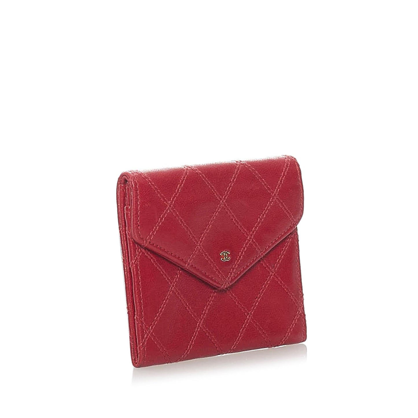 Chanel Bicolore Matelasse Lambskin Coin Pouch (SHG-33401)